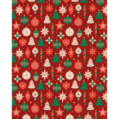 Foto ilustrativa Caixa Papel de Presente Natal 75 Rolos