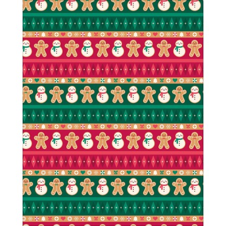 Foto ilustrativa Caixa Papel de Presente Natal 75 Rolos