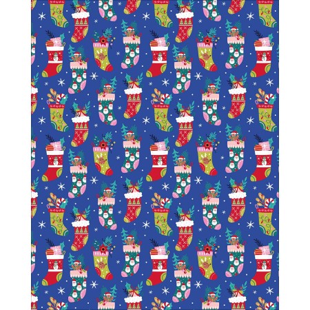 Foto ilustrativa Caixa Papel de Presente Natal 75 Rolos