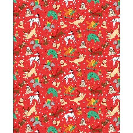 Foto ilustrativa Caixa Papel de Presente Natal 75 Rolos