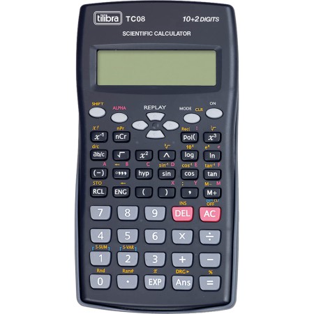 Foto ilustrativa Calculadora Científica 240 Funções TC08 Preta