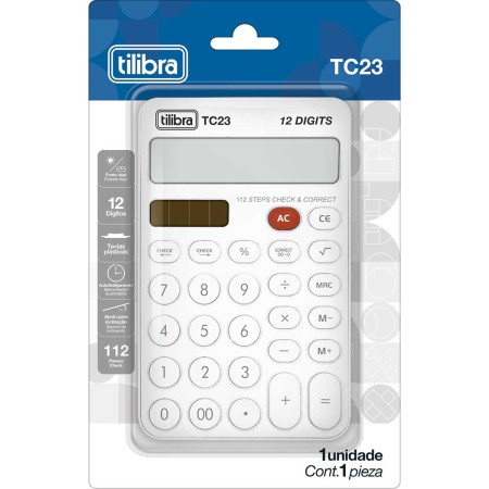 Foto ilustrativa Calculadora de Mesa TC23 Branca
