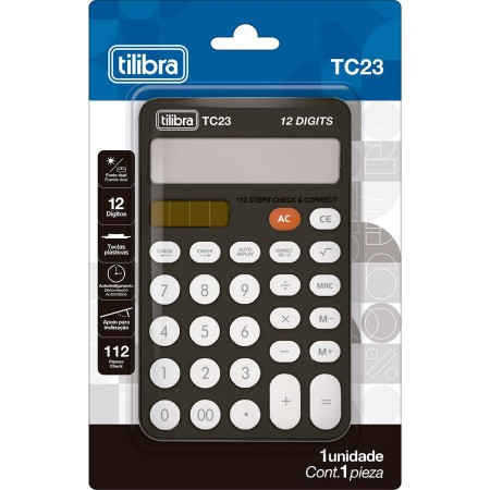 Foto ilustrativa Calculadora de Mesa TC23 Preta
