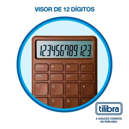 Foto ilustrativa Calculadora de Mesa TC26 Chocolate