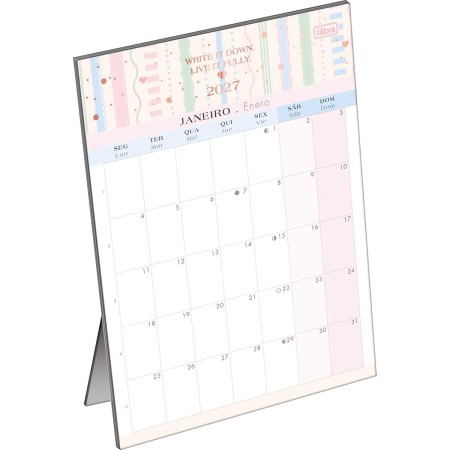Foto ilustrativa Calendário Planner de Mesa 13,8 x 19 cm Soho 2027