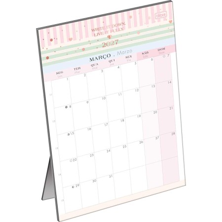 Foto ilustrativa Calendário Planner de Mesa 13,8 x 19 cm Soho 2027