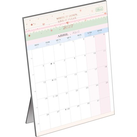 Foto ilustrativa Calendário Planner de Mesa 13,8 x 19 cm Soho 2027