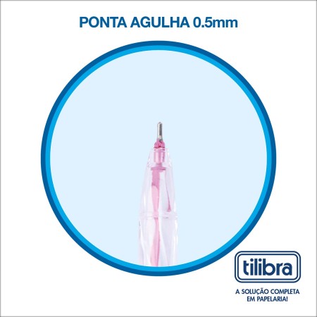 Foto ilustrativa Caneta Esferográfica 0.5mm Spin Rosa