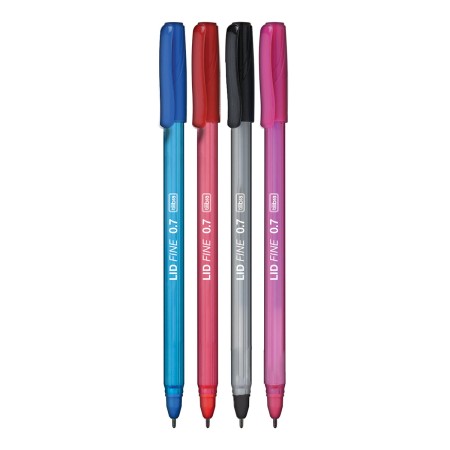 Foto ilustrativa Caneta Esferográfica 0.7mm Lid Fine - Blister com 4 unidades