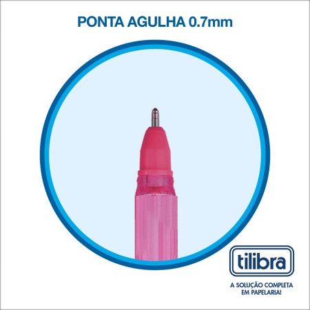 Foto ilustrativa Caneta Esferográfica 0.7mm Lid Fine Rosa