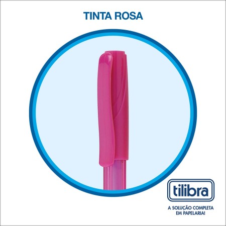Foto ilustrativa Caneta Esferográfica 0.7mm Lid Fine Rosa