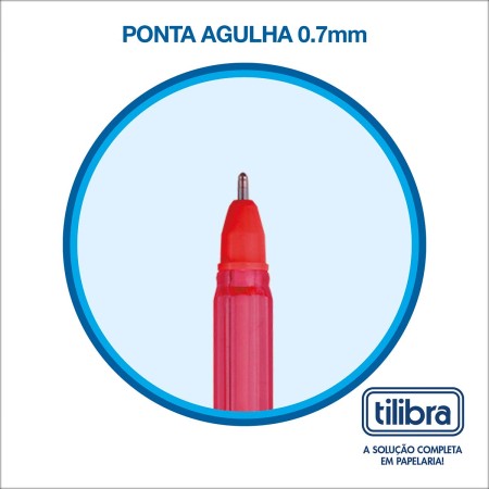 Foto ilustrativa Caneta Esferográfica 0.7mm Lid Fine Vermelha
