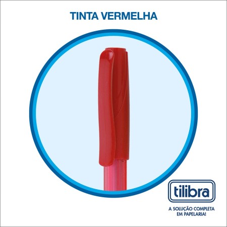 Foto ilustrativa Caneta Esferográfica 0.7mm Lid Fine Vermelha