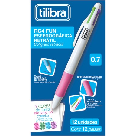 Foto ilustrativa Caneta Esferográfica 0.7mm RC4 Cores Fun