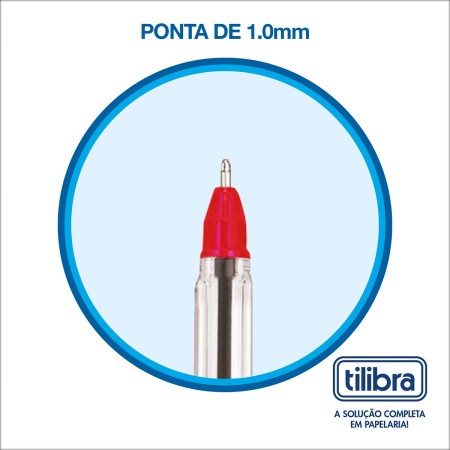 Foto ilustrativa Caneta Esferográfica 1.0mm Lid Vermelha