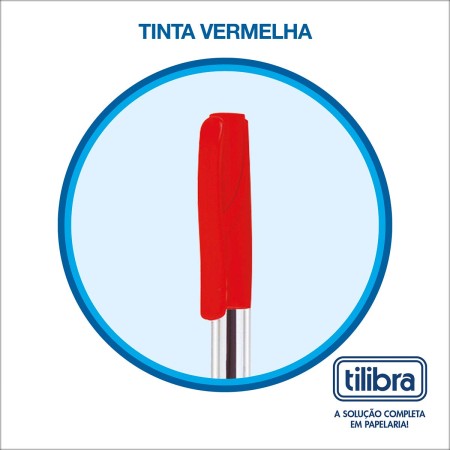 Foto ilustrativa Caneta Esferográfica 1.0mm Lid Vermelha