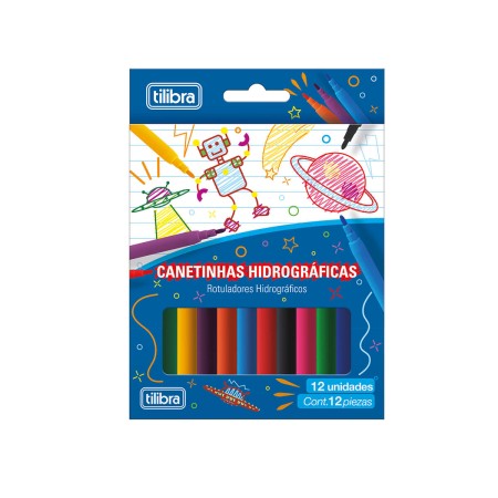 Foto ilustrativa Canetinha Hidrográfica 12 Cores