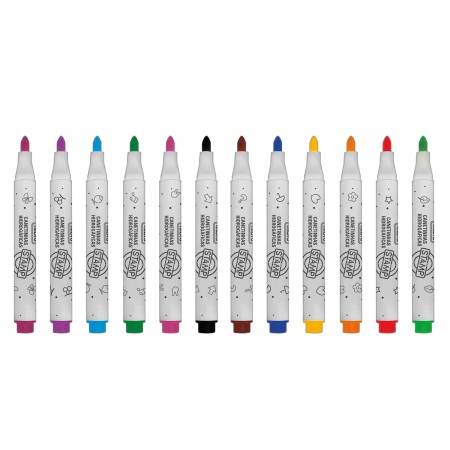 Foto ilustrativa Canetinhas Hidrográficas Stamp 12 cores