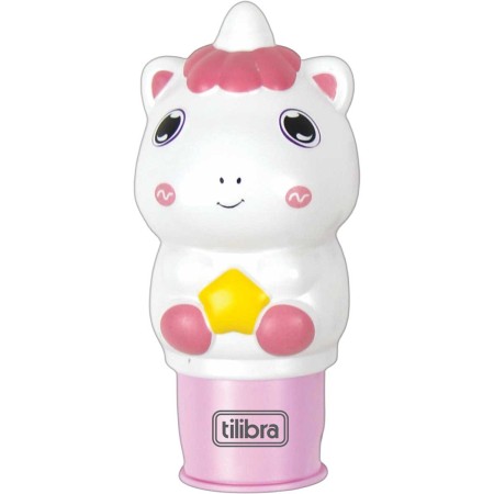 Foto ilustrativa Carimbo de Adesivos Unicórnio com 50 Adesivos