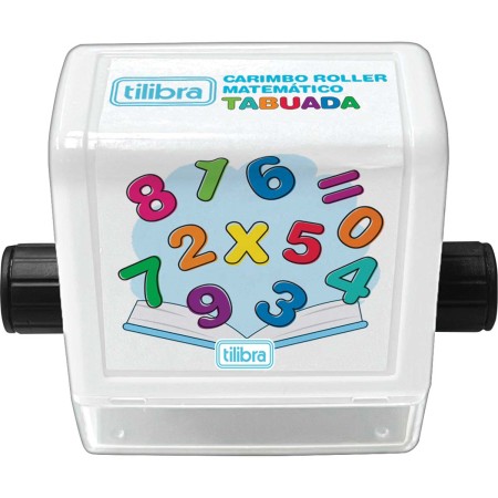 Foto ilustrativa Carimbo Roller Matemático - Tabuada  - Blister com 1 unidade