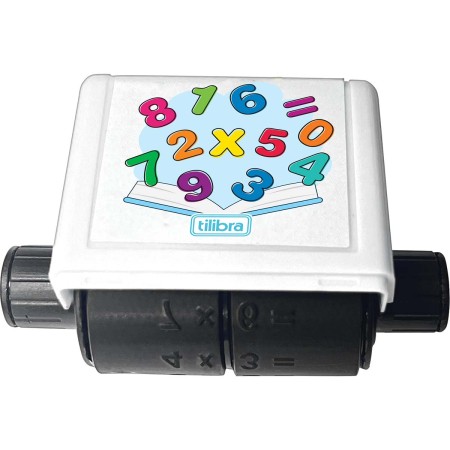 Foto ilustrativa Carimbo Roller Matemático - Tabuada  - Blister com 1 unidade