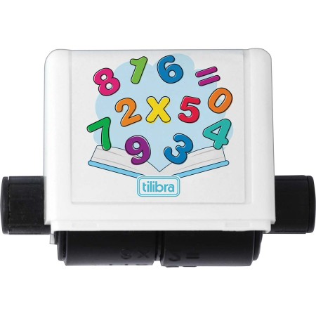 Foto ilustrativa Carimbo Roller Matemático - Tabuada  - Blister com 1 unidade