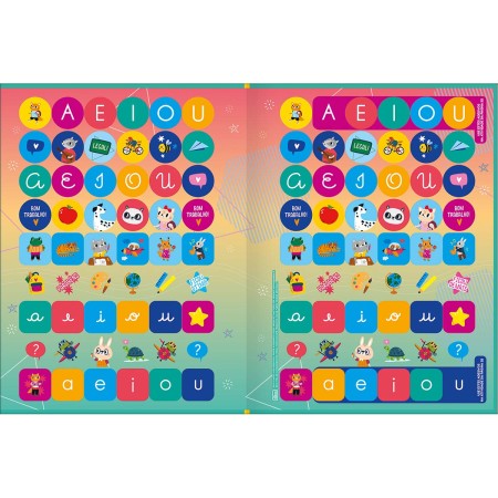 Foto ilustrativa Cartilha de Atividades Alfabetização Aprender, Brincar e Colorir 16 Folhas