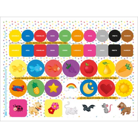 Foto ilustrativa Cartilha de Atividades Aprender as Cores Académie 20 Folhas