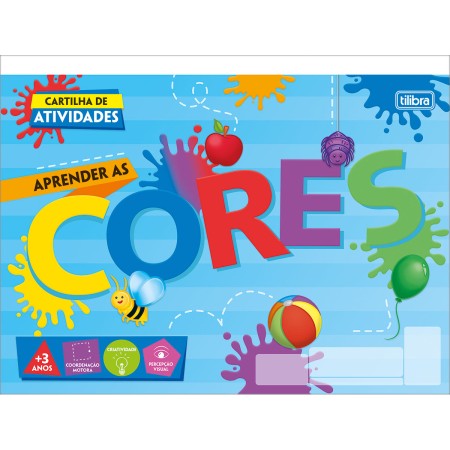 Foto ilustrativa Cartilha de Atividades Aprender as Cores Académie 20 Folhas