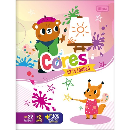 Foto ilustrativa Cartilha de Atividades Aprender as Cores Aprender, Brincar e Colorir 16 Folhas