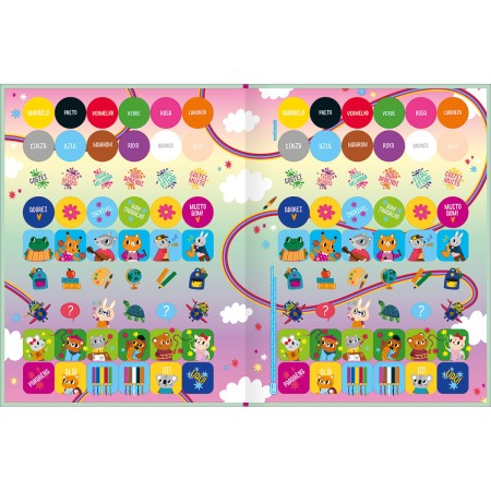 Foto ilustrativa Cartilha de Atividades Aprender as Cores Aprender, Brincar e Colorir 8 Folhas