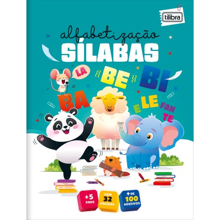 Foto ilustrativa Cartilha de Atividades de Alfabetização - Sílabas Aprender, Brincar e Colorir 16 Folhas