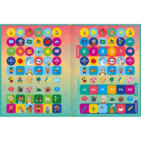 Foto ilustrativa Cartilha de Atividades de Alfabetização - Sílabas Aprender, Brincar e Colorir 8 Folhas