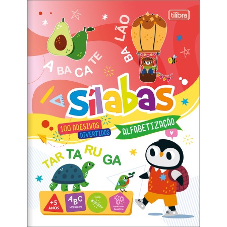 Foto ilustrativa Cartilha de Atividades de Alfabetização - Sílabas Aprender, Brincar e Colorir 8 Folhas
