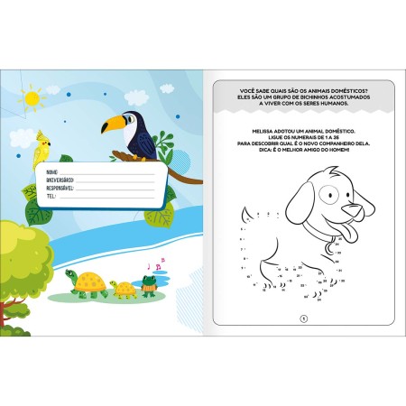 Foto ilustrativa Cartilha de Atividades de Ciências - Animais Aprender, Brincar e Colorir 16 Folhas