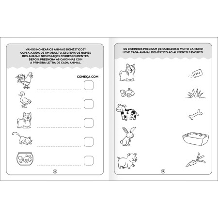 Foto ilustrativa Cartilha de Atividades de Ciências - Animais Aprender, Brincar e Colorir 16 Folhas