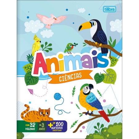 Foto ilustrativa Cartilha de Atividades de Ciências - Animais Aprender, Brincar e Colorir 16 Folhas