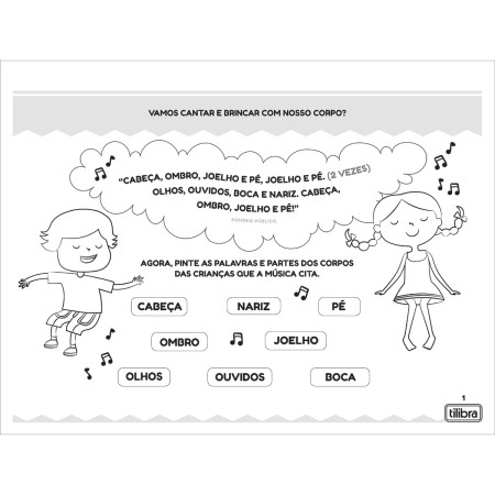 Foto ilustrativa Cartilha de Atividades de Ciências - Corpo Humano Académie 20 Folhas