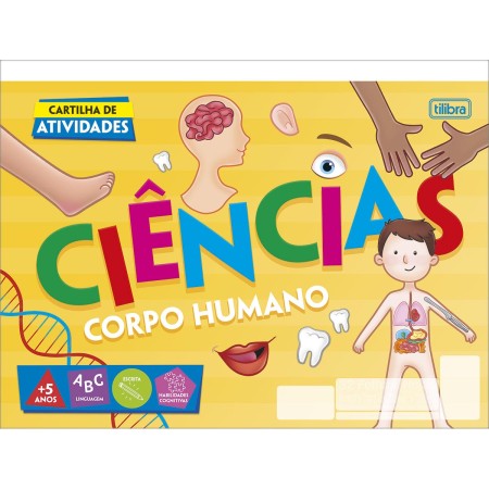 Foto ilustrativa Cartilha de Atividades de Ciências - Corpo Humano Académie 20 Folhas