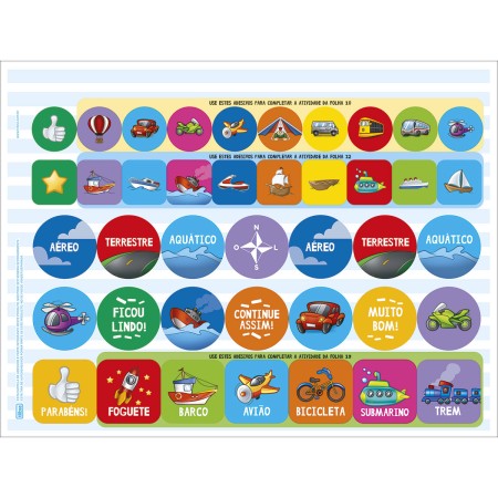 Foto ilustrativa Cartilha de Atividades de Geografia - Meios de Transporte Académie 20 Folhas