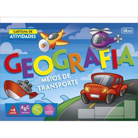 Foto ilustrativa Cartilha de Atividades de Geografia - Meios de Transporte Académie 20 Folhas