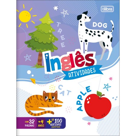 Foto ilustrativa Cartilha de Atividades de Inglês Aprender, Brincar e Colorir 16 Folhas