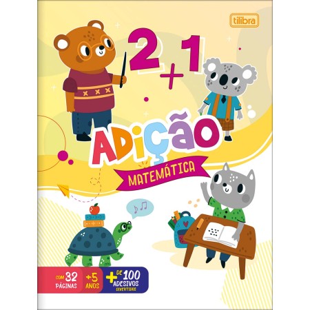 Foto ilustrativa Cartilha de Atividades de Matemática - Adição Aprender, Brincar e Colorir 16 Folhas