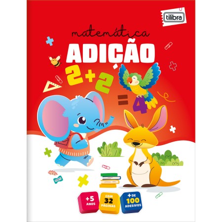 Foto ilustrativa Cartilha de Atividades de Matemática - Adição Aprender, Brincar e Colorir 16 Folhas