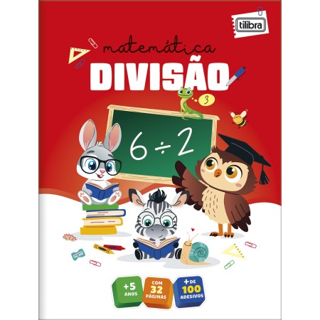 Foto ilustrativa Cartilha de Atividades de Matemática - Divisão Aprender, Brincar e Colorir 16 Folhas