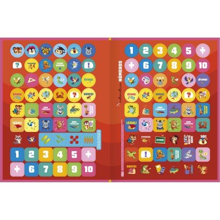 Foto ilustrativa Cartilha de Atividades de Matemática - Números Aprender, Brincar e Colorir 16 Folhas