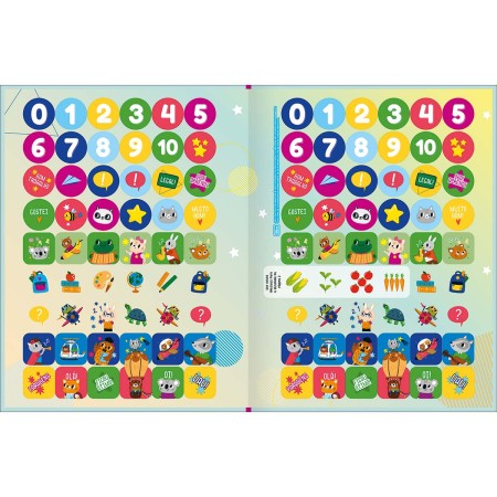 Foto ilustrativa Cartilha de Atividades de Matemática - Números Aprender, Brincar e Colorir 16 Folhas