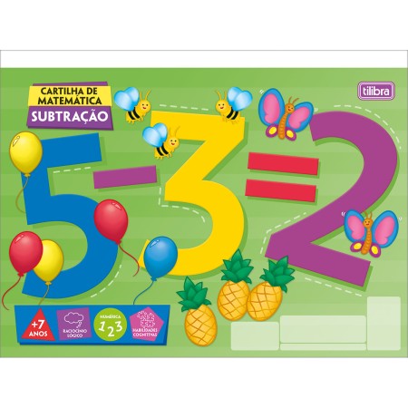 Foto ilustrativa Cartilha de Atividades de Matemática - Subtração Académie 20 Folhas
