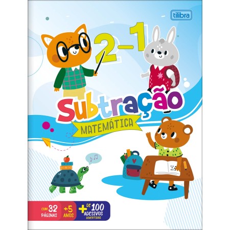 Foto ilustrativa Cartilha de Atividades de Matemática - Subtração Aprender, Brincar e Colorir 16 Folhas