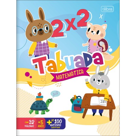 Foto ilustrativa Cartilha de Atividades de Matemática - Tabuada Aprender, Brincar e Colorir 16 Folhas